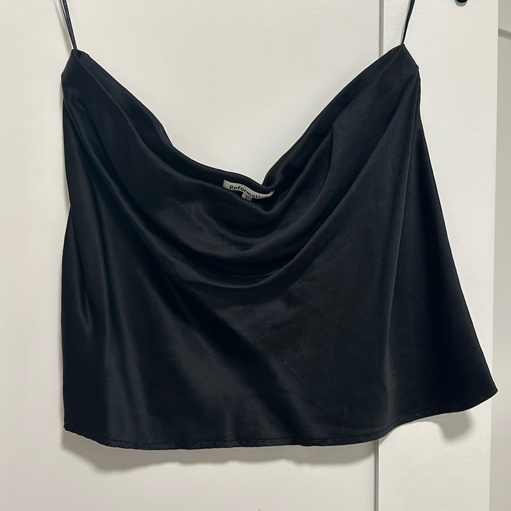Reformation satin tube top